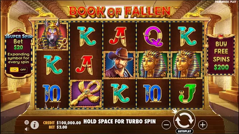 Book of Fallen slot screenshot 1