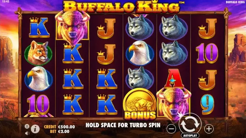 Buffalo King slot screenshot 1