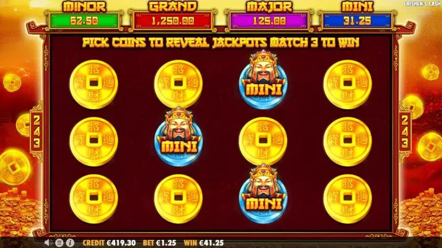 Caishen’s Cash slot screenshot 4