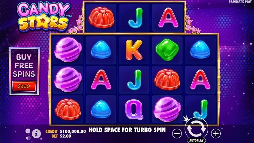 Candy Stars slot screenshot 1