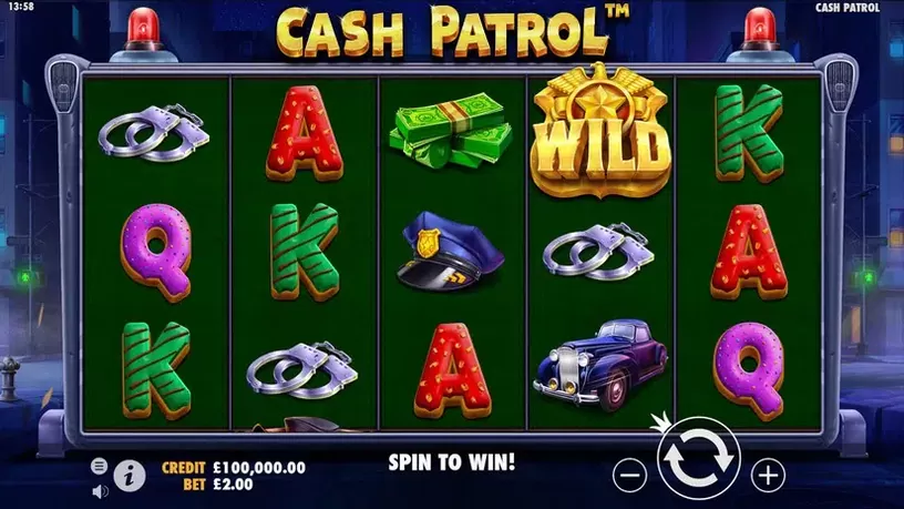 Cash Patrol slot screenshot 1