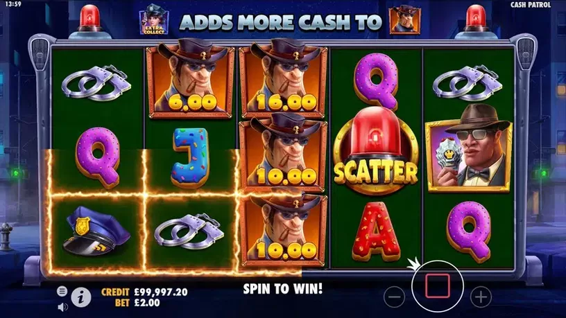 Cash Patrol slot screenshot 5