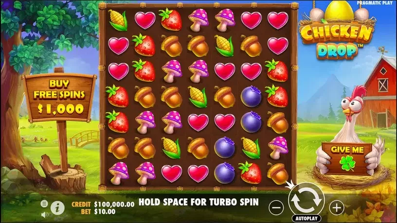 Chicken Drop slot screenshot 1
