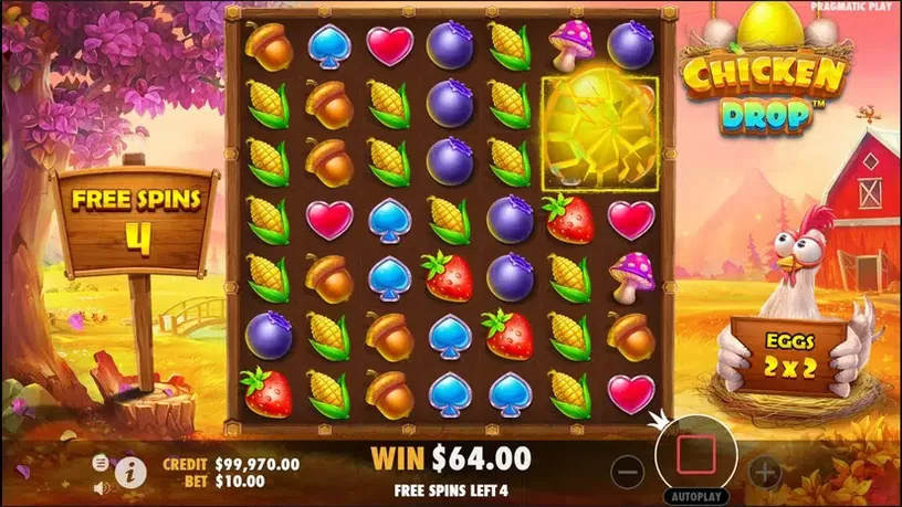 Chicken Drop slot screenshot 5