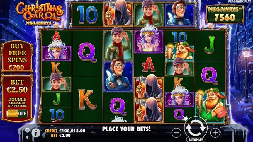 Christmas Carol Megaways slot screenshot 1