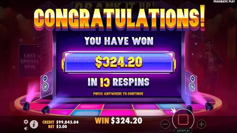 Crank It Up slot screenshot 5