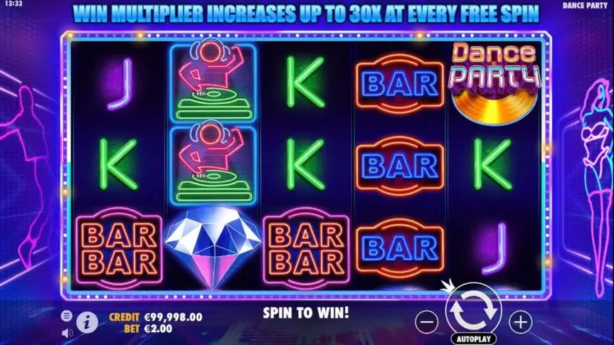 Dance Party slot screenshot 1