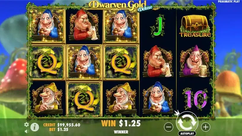 Dwarven Gold Deluxe slot screenshot 4