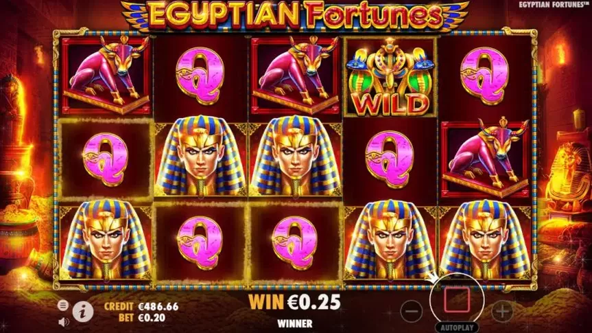 Egyptian Fortunes slot screenshot 6