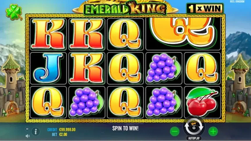 Emerald King slot screenshot 1
