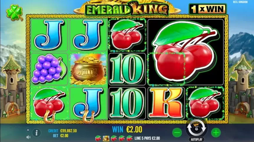 Emerald King slot screenshot 3