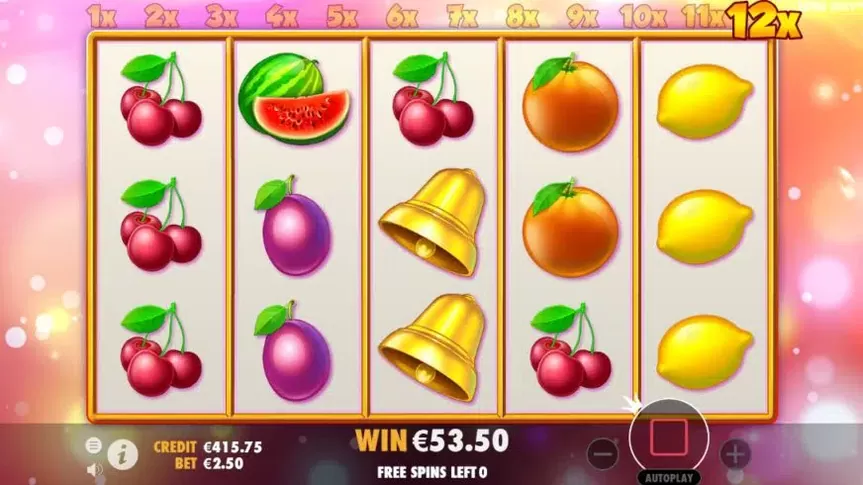 Extra Juicy slot screenshot 4