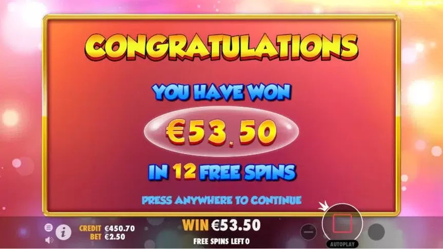 Extra Juicy slot screenshot 5