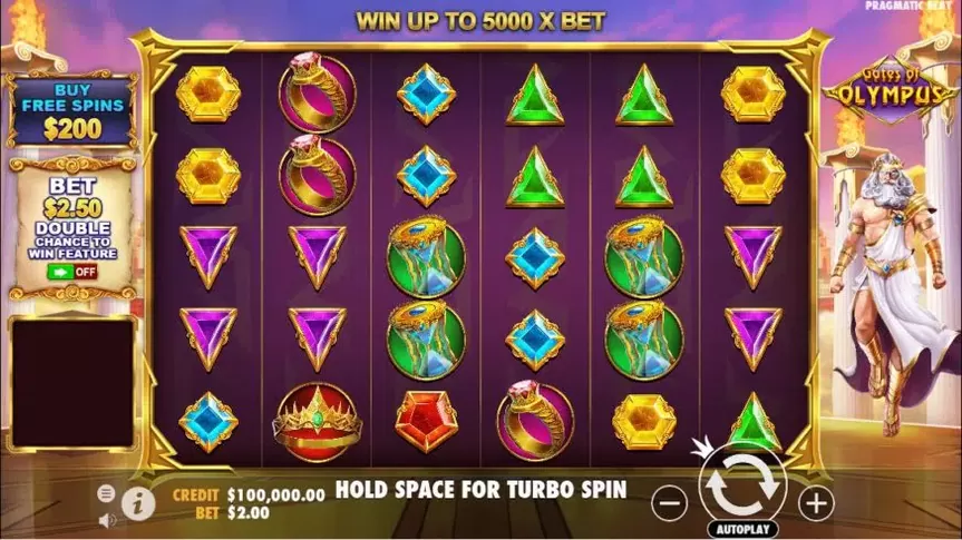 Gates of Olympus slot screenshot 1