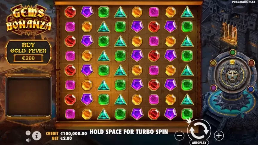 Gems Bonanza slot screenshot 1