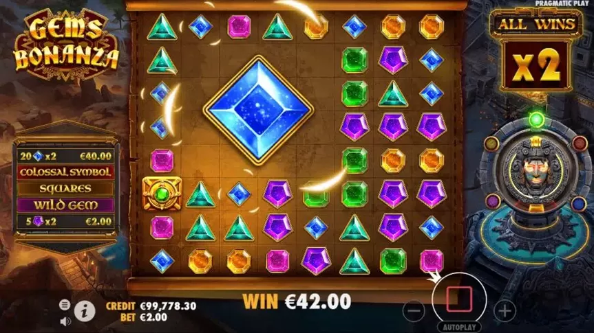 Gems Bonanza slot screenshot 3