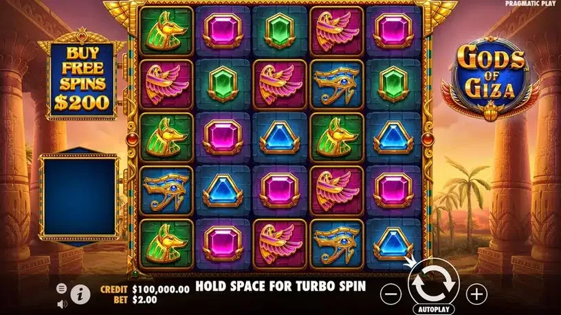 Gods of Giza slot screenshot 1
