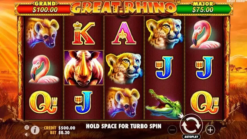Great Rhino slot screenshot 1