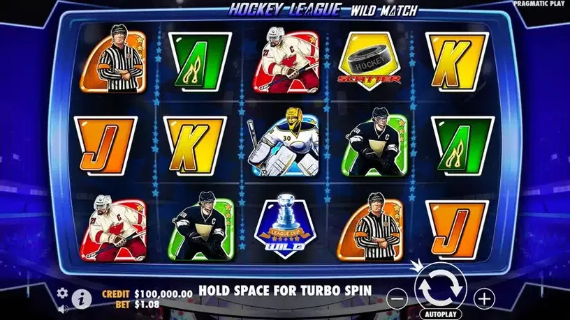 Hockey League Wild Match slot screenshot 1