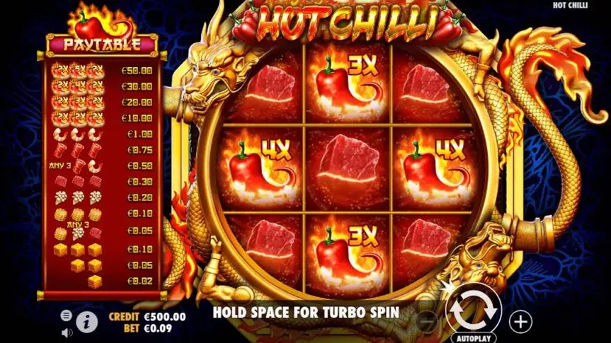 Hot Chilli slot screenshot 1