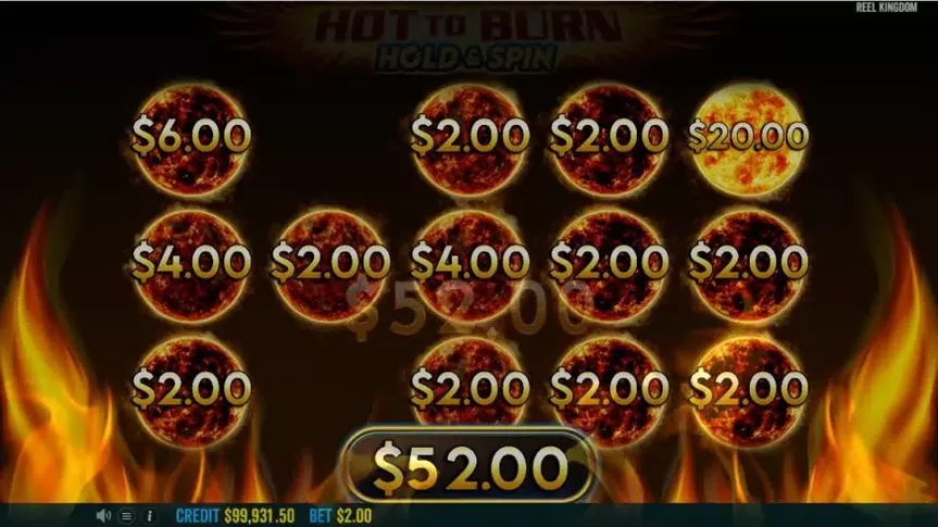 Hot to Burn Hold and Spin slot screenshot 3