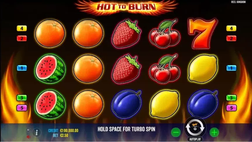 Hot to Burn slot screenshot 1