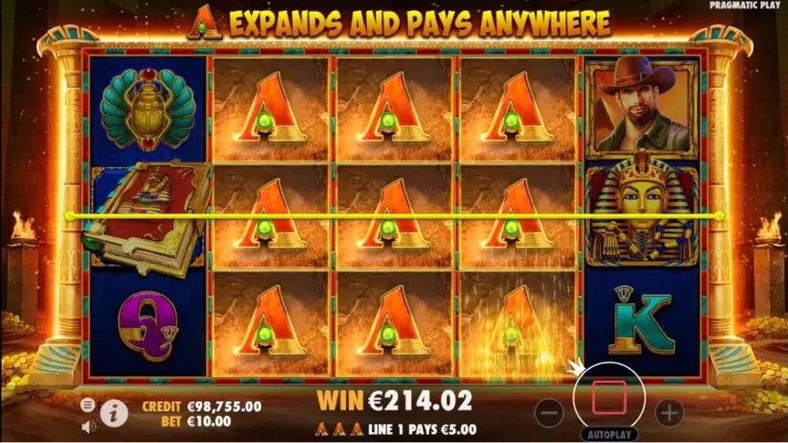 John Hunter and the Book of Tut slot screenshot 5