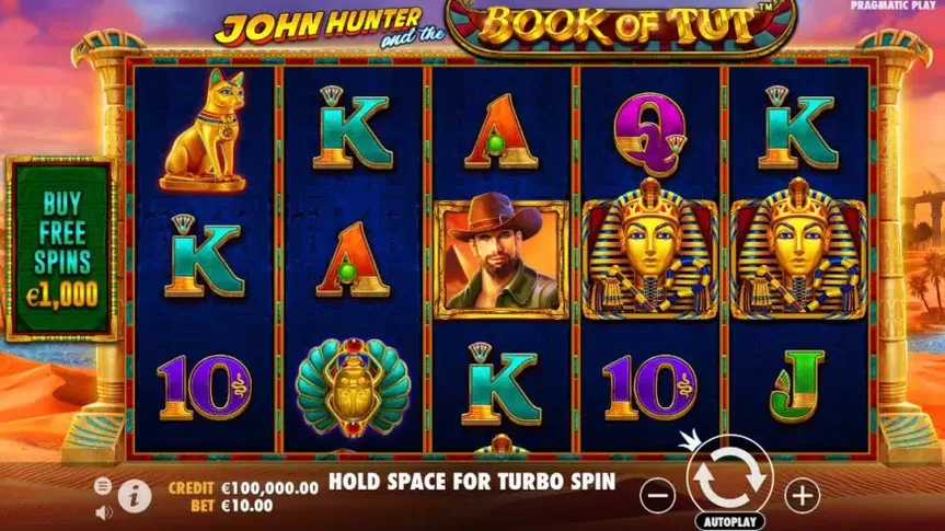 John Hunter and the Book of Tut slot screenshot 1
