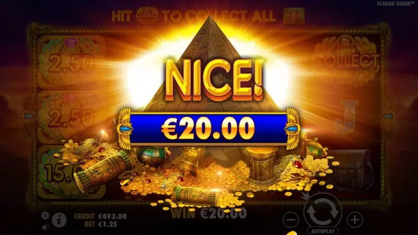 John Hunter and the Tomb of the Scarab Queen slot screenshot 4