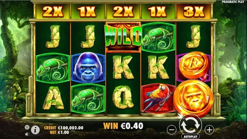 Jungle Gorilla slot screenshot 3