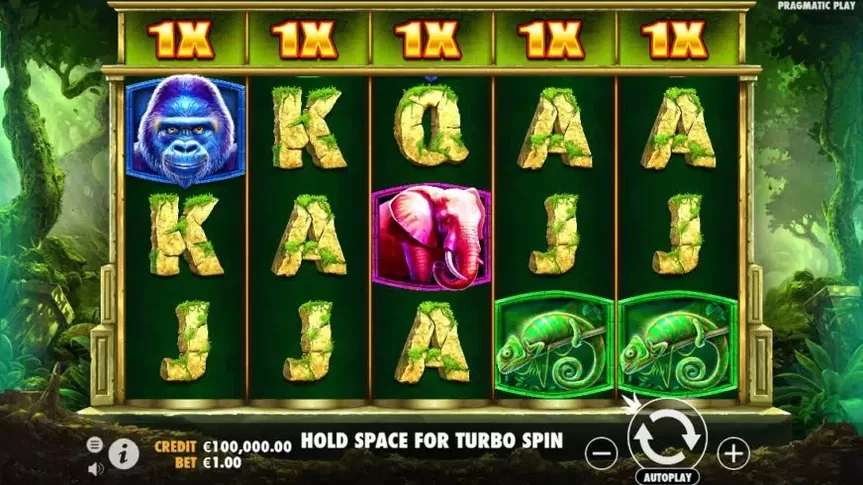 Jungle Gorilla slot screenshot 1