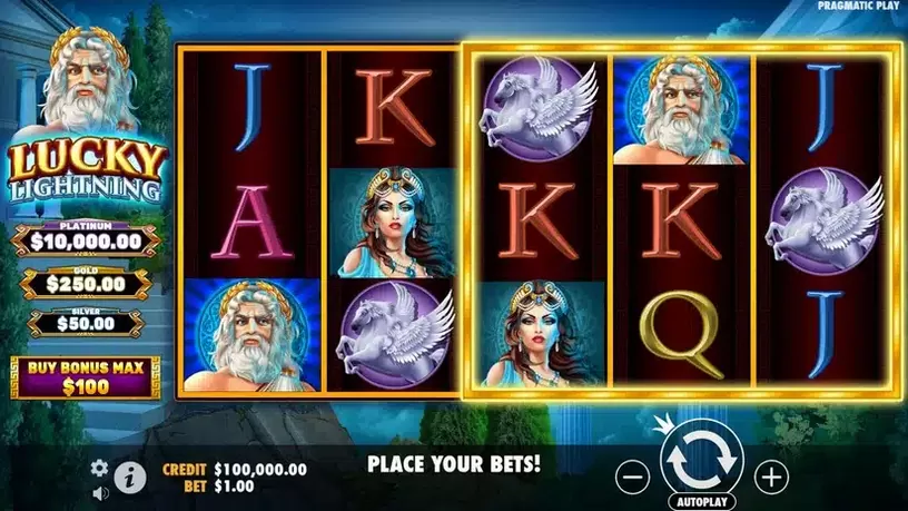 Lucky Lightning slot screenshot 1