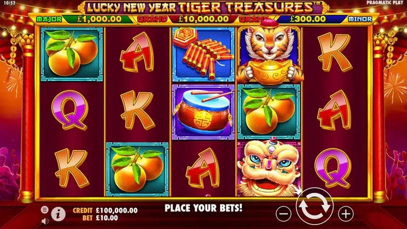 Lucky New Year – Tiger Treasures slot screenshot 1