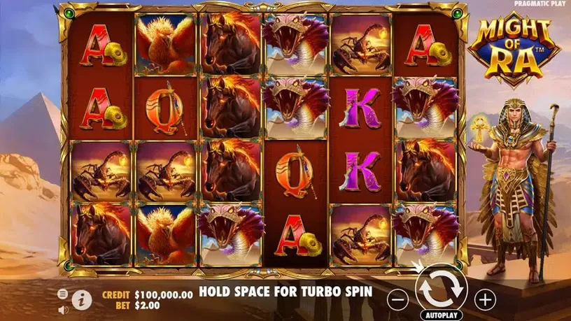 Might of Ra slot screenshot 1