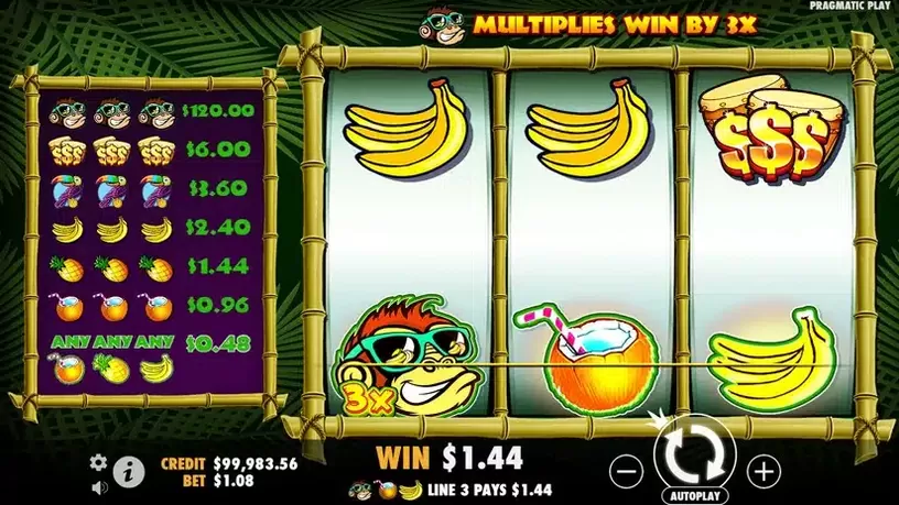 Monkey Madness slot screenshot 4