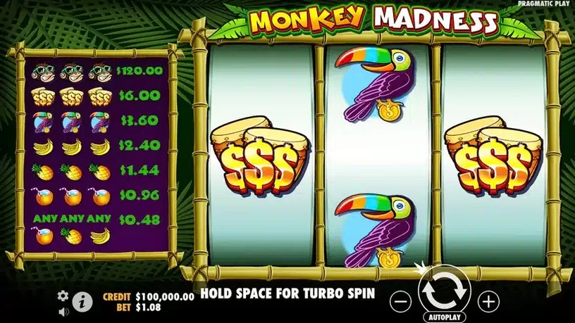 Monkey Madness slot screenshot 1