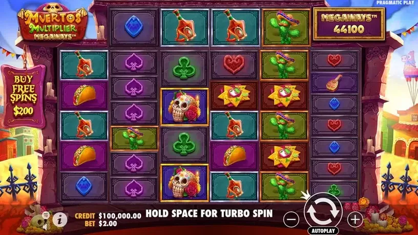 Muertos Multiplier Megaways slot screenshot 1