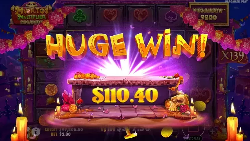 Muertos Multiplier Megaways slot screenshot 9