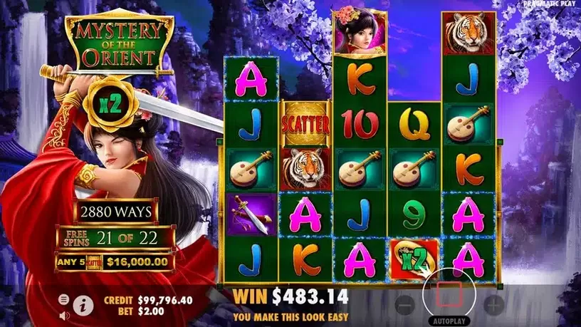 Mystery of the Orient slot screenshot 8