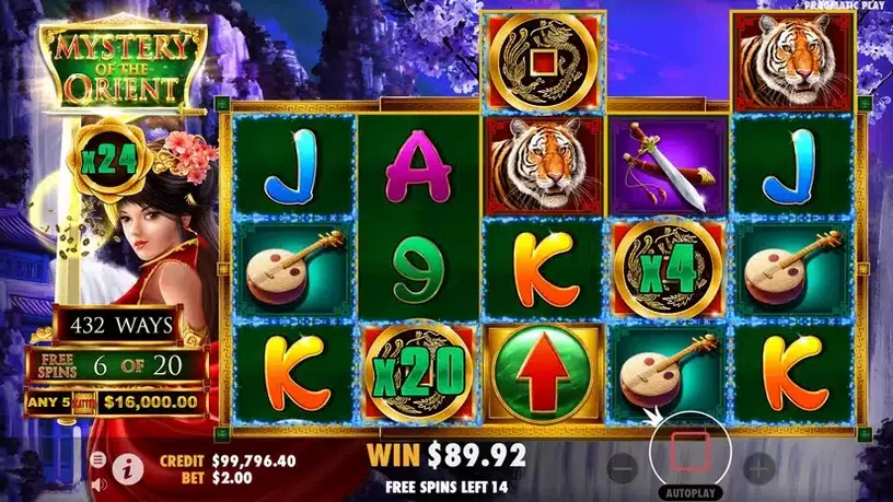 Mystery of the Orient slot screenshot 6