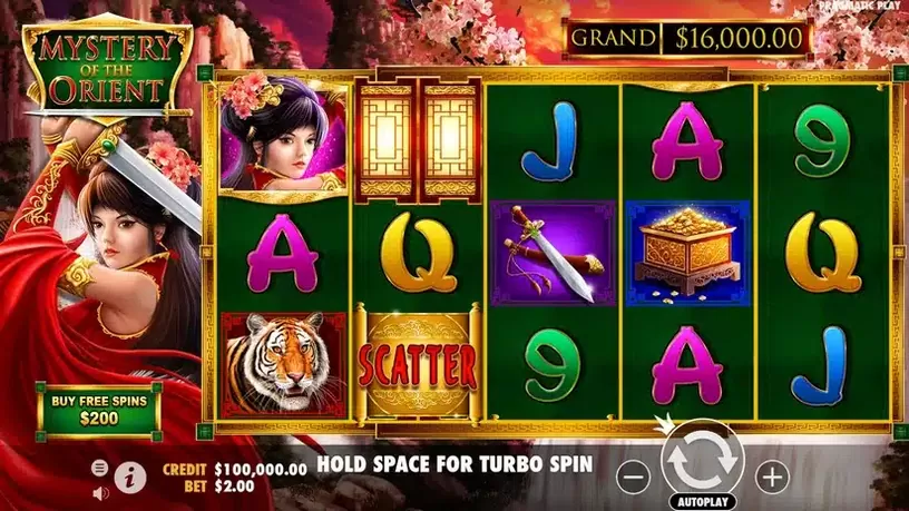 Mystery of the Orient slot screenshot 1
