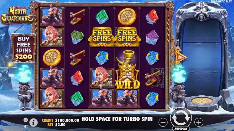 North Guardians slot screenshot 1