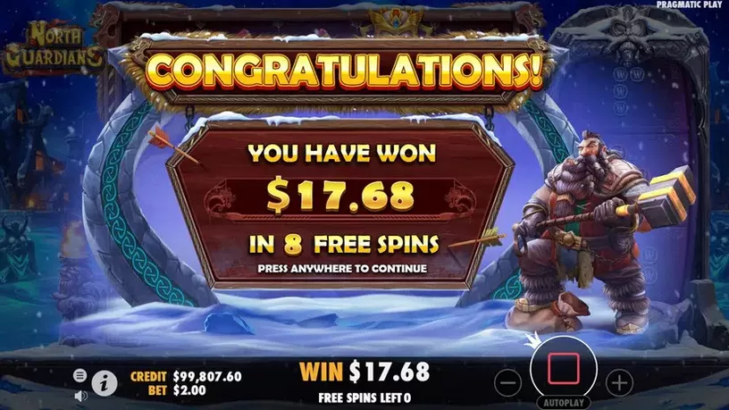 North Guardians slot screenshot 7