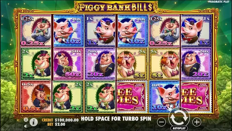 Piggy Bank Bills slot screenshot 1