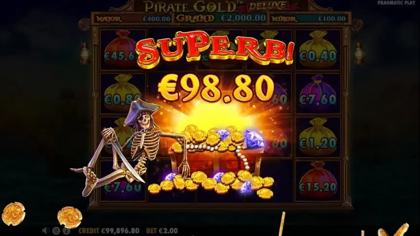 Pirate Gold Deluxe slot screenshot 5