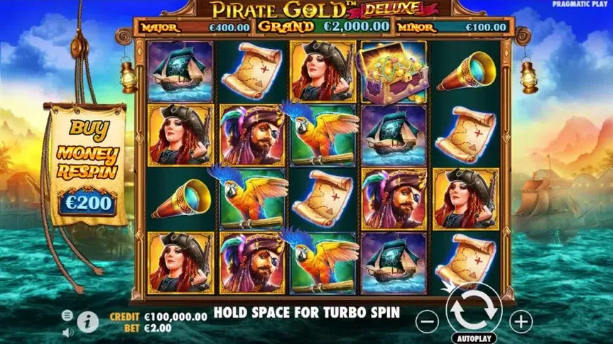 Pirate Gold Deluxe slot screenshot 1