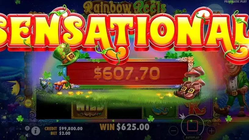 Rainbow Reels slot screenshot 9