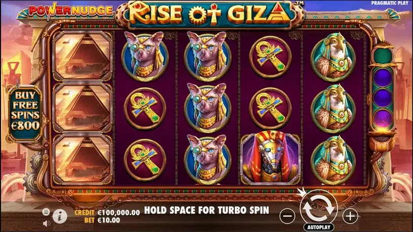 Rise of Giza PowerNudge slot screenshot 1