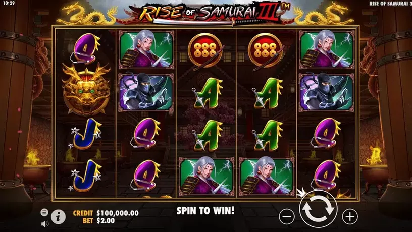 Rise of Samurai III slot screenshot 1