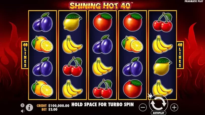 Shining Hot 40 slot screenshot 1
